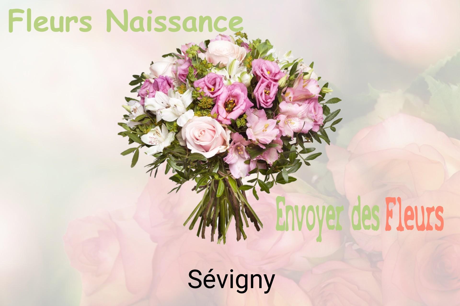 Bouquet de fleurs de naissance livré à Sévigny